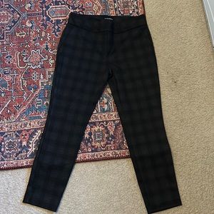 Black Plaid Dress Pants
